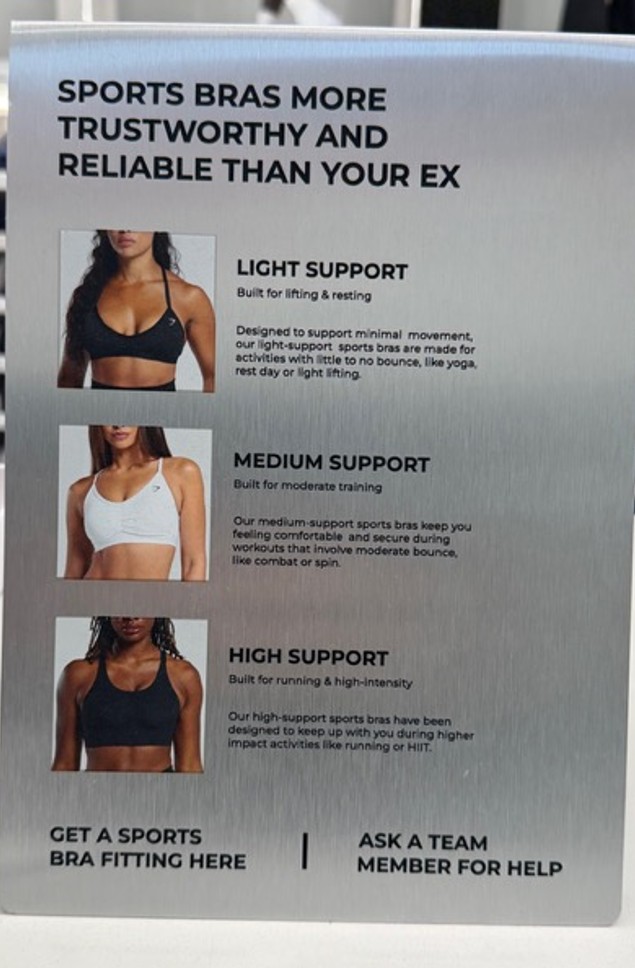 Gymshark store displays